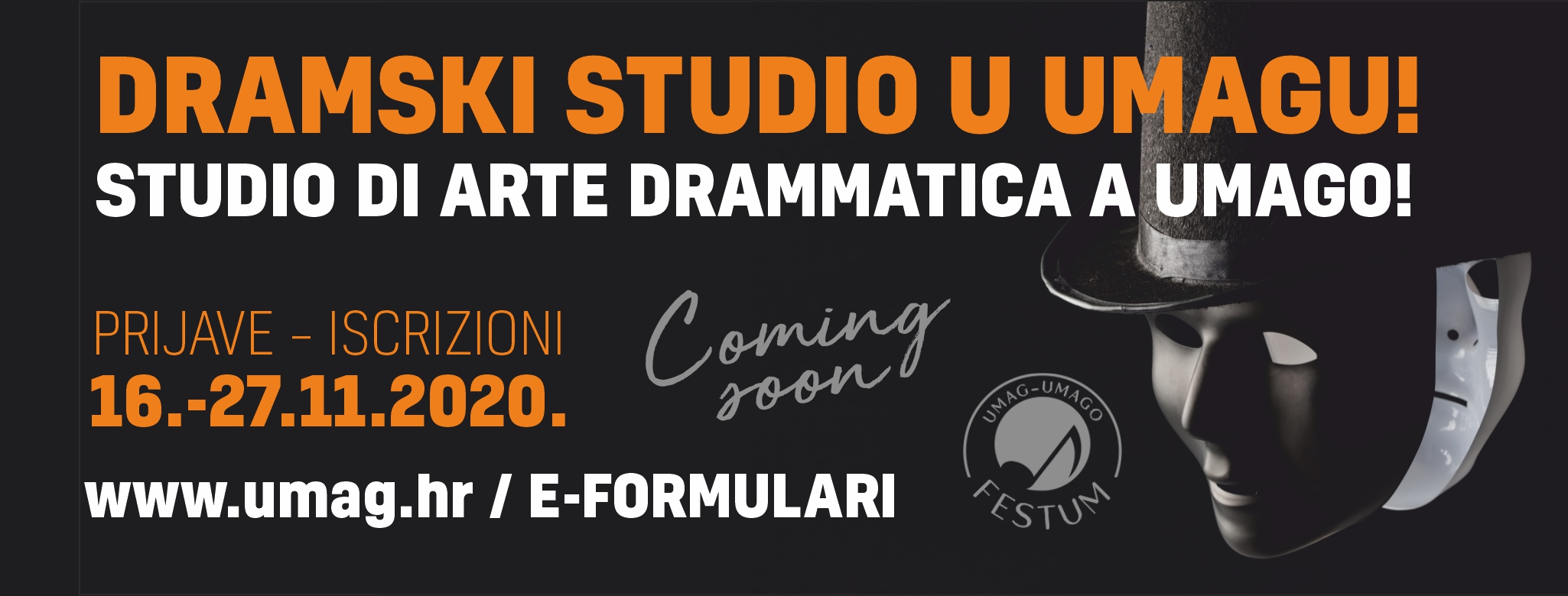 Ustanova FESTUM  pokreće prvi Dramski Studio u Umagu!